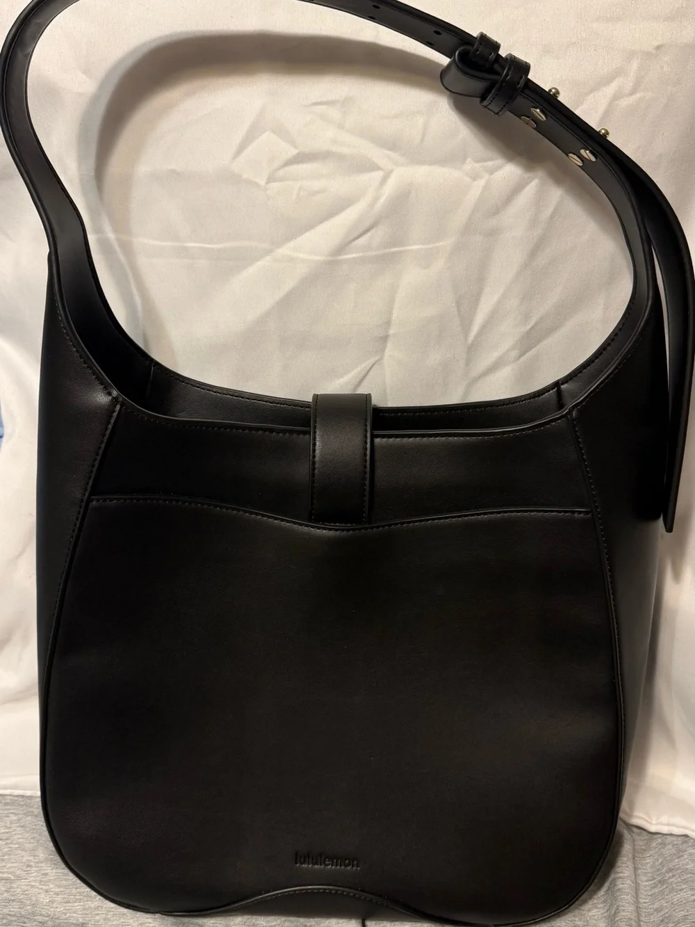lululemon Black Leather Alternative 8L Shoulder Bag